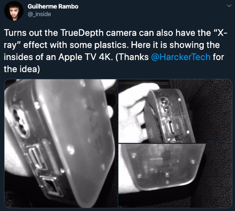 Effekten gör det möjligt att se igenom vissa produkter av plast. Bildkälla: Twitter/_inside Effekten gör det möjligt att se igenom vissa produkter av plast. Bildkälla: Twitter/_inside